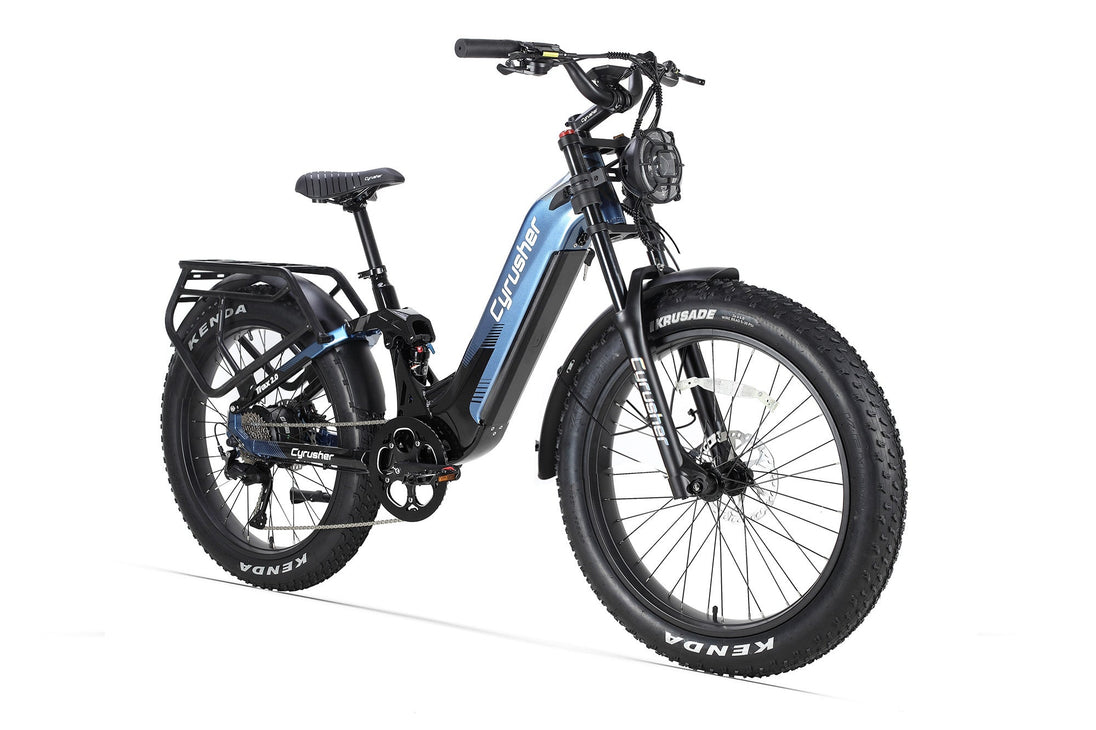 Cyrusher Trax 2.0 Full Suspension Step-Through Fat Tire electric bike
