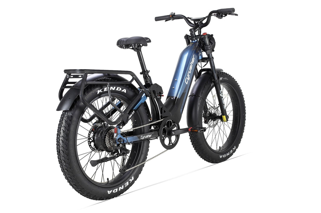 Cyrusher Trax 2.0 Full Suspension Step-Through Fat Tire electric bike