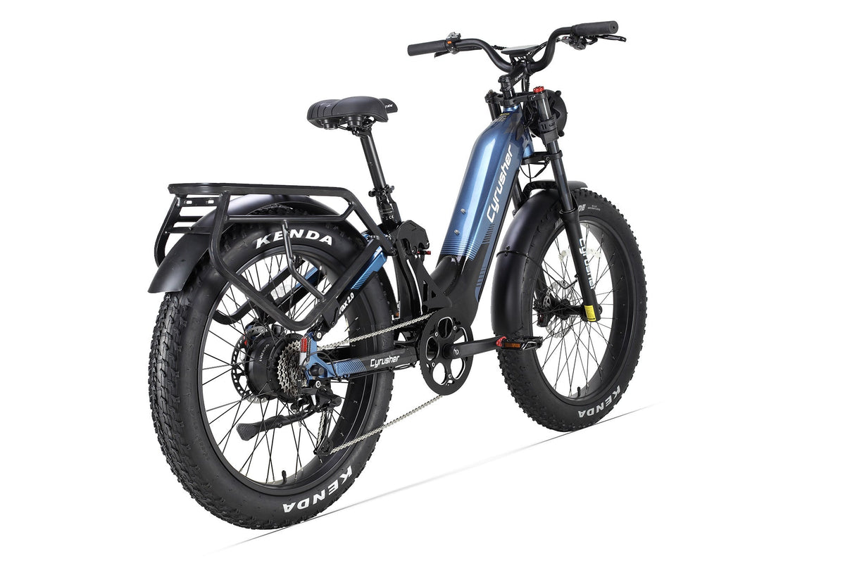 Cyrusher Trax 2.0 Full Suspension Step-Through Fat Tire electric bike