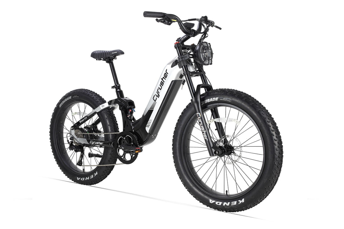 Cyrusher Trax 2.0 Full Suspension Step-Through Fat Tire electric bike