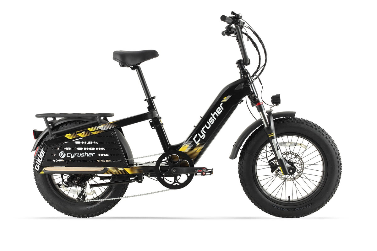 Cyrusher Glider Cargo electric bike in Black