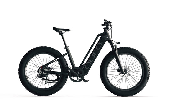 Cyrusher Aura Step-Through Fat Tire electric bike in Black