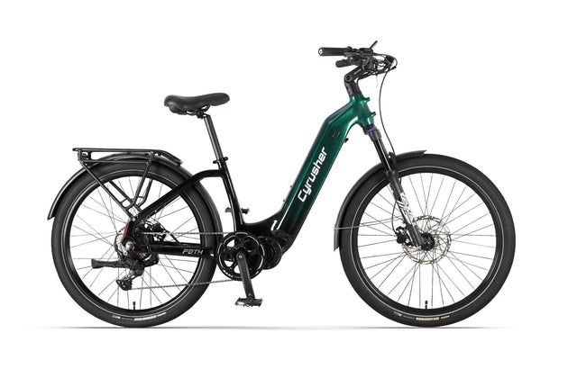 Cyrusher Path Step-Through Commuter electric bike in Green